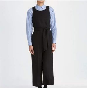 Frank & Oak Straight Leg Gabardine Jumpsuit Black